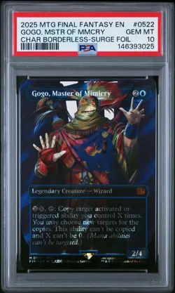 MTG Final Fantasy English Gogo, Master of Mimicry Surge Foil 0522 PSA 10 GEM MT - Image 1
