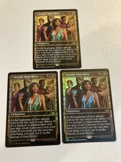 3 x mtg showcase Cabaretti Ascendancy, 2 foil, Streets of New Capenna, unplayed - Image 1
