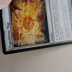 Expedition Map Signed in Silver MTG Magic the Gathering - Image 2