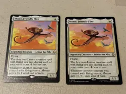 2 x mtg Momo Friendly Flier, Avatar Last Airbender, unplayed - Image 1