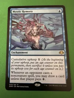 mtg, Mystic Remora 59 Dominaria Remastered Regular NM - Image 1