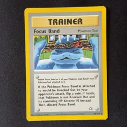 Focus Band 86/111 Rare Trainer Neo Genesis 2000 WOTC Pokemon English - Image 1