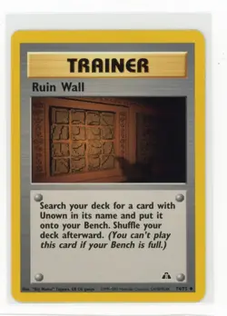 Pokemon Neo Discovery #74/75 Ruin Wall - Image 1