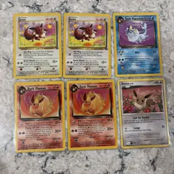 Pokemon TCG Eevee & Evolutions Lot Of 6 Wotc - Image 1