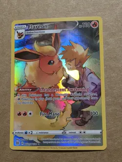 Pokemon Card - Flareon Brilliant Stars TG01/TG30 Ultra Rare - Image 1