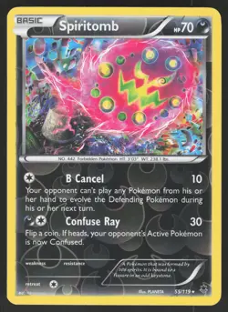 Spiritomb 55/119 Reverse Holo Rare Pokemon TCG Phantom Forces LP - Image 1