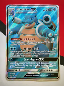 JUMBO Blastoise GX Full Art Oversized Card SM189 2019 Pokemon NM - Image 1