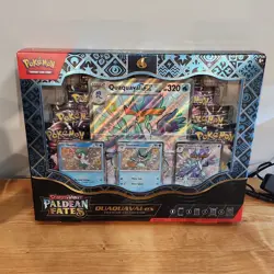 Pokemon TCG Paldean Fates Quaquaval EX Premium Collection Box - Image 1