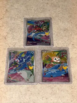 Pokemon First Partner Promos 30th Anniversary Alolan Starters - Image 1