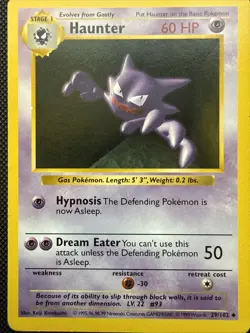 Pokemon TCG - Shadowless Haunter - Base set 29/102 - LP - Image 1