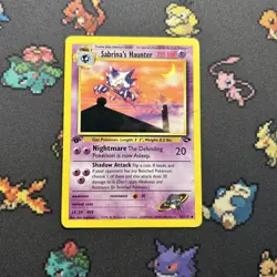 1st Edition Sabrina’s Haunter 55/132 PL -Vintage Pokemon Card- Gym Challenge 8q2 - Image 1