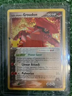 Team Magma Groudon Holo Pokemon Celebrations Collection 25th Anniversary 9/95 - Image 1