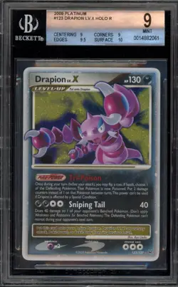 Pokemon Drapion Lv.X Platinum Holo Ultra Rare #123 BGS 9 Mint - Image 1