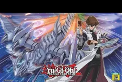 Yugioh Official Playmat Kaiba Blue-Eyes Jet Dragon San Diego ComicCon SEALED - Image 1