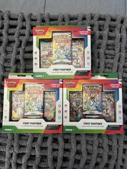 Pokemon First Partner Series 1 Illustration Collection Box LOT OF 3 - Image 1
