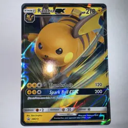 Pokemon TCG Raichu GX SM Black Star Promo SM213 Holo Promo - Image 1