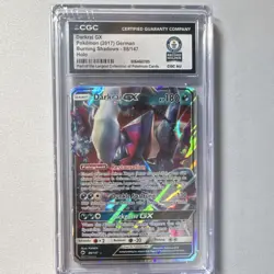 Pokemon Darkrai GX Burning Shadows 88/147 CGC World Record 1 of 1 German 2017 - Image 1