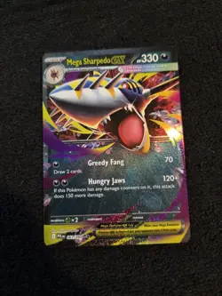 Mega Sharpedo ex - 61/94 - Double Rare - Pokemon Phantasmal Flames - NM - Image 1
