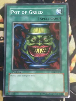 Yugioh: Pot Of Greed - SD4-EN018 - Common - 1st Edition - MP - Image 1