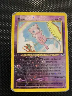 Pokemon Mew TCG 1/18 Southern Islands Reverse Holo DMG 🌴 - Image 2