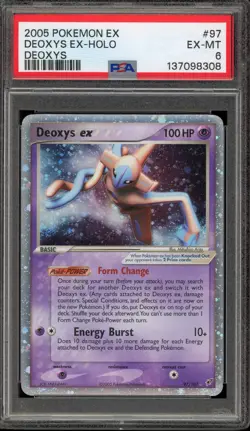 Pokemon Deoxys ex EX Deoxys Holo Ultra Rare #97 PSA 6 - Image 1