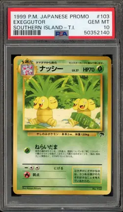 Pokemon Exeggutor Southern Island T.I. Japanese Promo #103 PSA 10 Gem Mint - Image 1