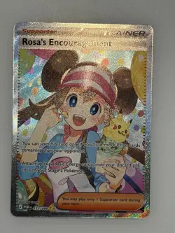 Pokemon TCG - Rosa's Encouragement 123/088 SIR Illustration Perfect Order | NM - Image 1