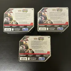 Pokemon Paldean Fates Tins [Set of 3] SHINY CHARIZARD, TUSK, TREADS NFS - Image 2