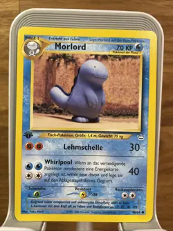 1st Edition GERMAN Morlord (Quagsire) Neo Revelation 48/64 Pokemon NM/MINT - Image 1