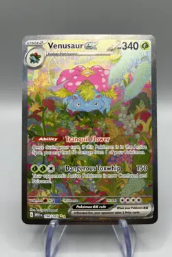 Venusaur ex 198/165 – Scarlet & Violet 151 SIR – Full Art Holo – Pokemon MEW NM - Image 1