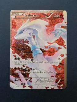 Pokemon Reshiram RC22/RC25 Full Art Ultra Rare Holo Legendary Treasures English - Image 1