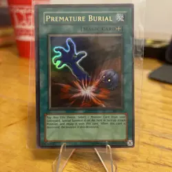 Yugioh! Premature Burial PSV-037 Ultra Rare Unlimited Edition Original MP - Image 1