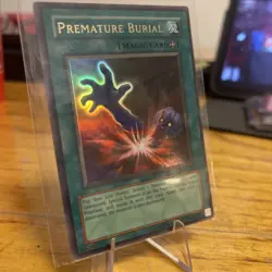 Yugioh! Premature Burial PSV-037 Ultra Rare Unlimited Edition Original MP - Image 3