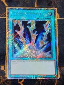 YUGIOH Lightning Vortex (RA03-EN148) Platinum Secret Rare 1st Edition Neat Mint - Image 1