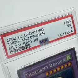 Yu-Gi-Oh! - PSA 7 Thousand Dragon 143 - Metal Raiders - NM - PSA7 - Image 5