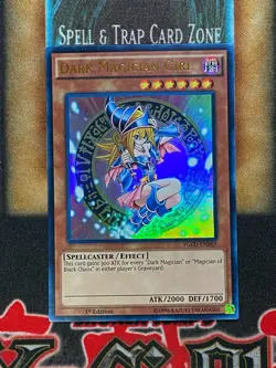Yugioh Dark Magician Girl YGLD-ENB03 Ultra Rare 1st Ed LP - Image 1