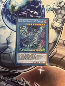 (YCL) Yugioh! Blue-Eyes Chaos MAX Dragon MVP1-ENS04 Secret Rare 1st Edition VLP - Image 1