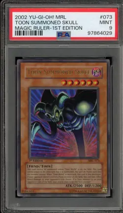 Yu-Gi-Oh! Toon Summoned Skull Magic Ruler 1st Edition Ultra Rare MRL-073 PSA 9 - Image 1