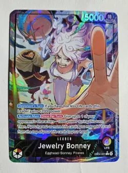 One Piece TCG OP15 -EB04 Jewelry Bonney Leader Alt Art EB04-001 NM - Image 1