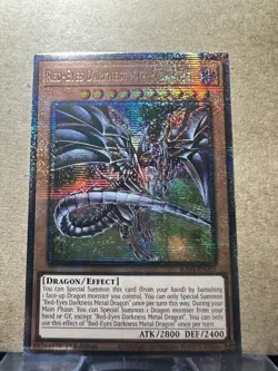 * RED-EYES DARKNESS METAL DRAGON * QUARTER CENTURY SECRET RARE RA04-EN003 YUGIOH - Image 1