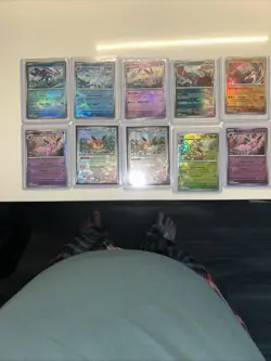Pokemon Prismatic Evolutions 10 Card Pokeball Lot Eevee Leafeon Espeon Glaceon - Image 1