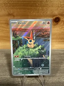 Victini Pokemon Trading Card V-Force 120 HP Holo Rare - Image 1