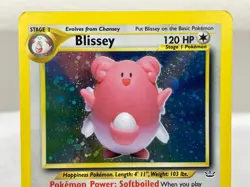 Blissey 02/64 Neo Revelation Holo Rare Pokemon Card Yuka Morii - LP / MP - Image 3