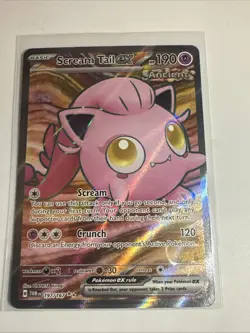 Pokemon TCG Scream Tail EX Twilight Masquerade Ultra Rare Card 197/167 - Image 1