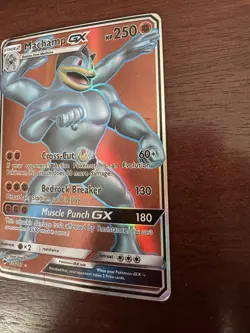 Machamp GX 135/147 Full Art Ultra Rare SM Burning Shadows LP Pokemon Card MP - Image 4