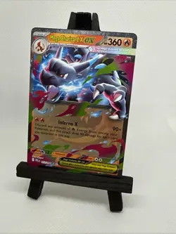 Mega Charizard X EX 013/094 Me02: Phantasmal Flames Holo Pokemon Card - Image 2