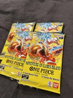 Op15-eb04 Lot of 4 Booster Packs One Piece Card Game English - Image 1