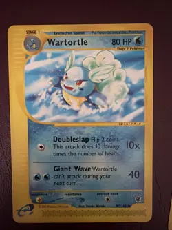 Pokemon TCG Expedition Base Set Wartortle Non-Holo Card 92/165 - Image 1