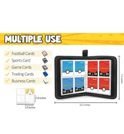 Pokemon Card Binder, Trading card binderFit for 400 Cards, with 50 Removable - Image 4