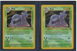 Fossil Muk Holo 13/64 WOTC Vintage Pokemon Card Lot LP - Image 1